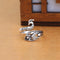 Anillo Vintage con Gancho de Línea Doble
