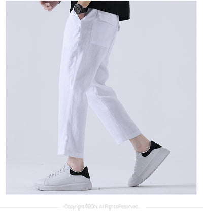 Pantalones Anchos Casuales Estilo Asiático para Hombre - Image 13