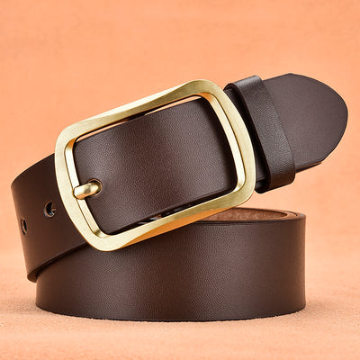 Cinturón de Cuero para Hombre con Hebilla de Pasador - Image 31