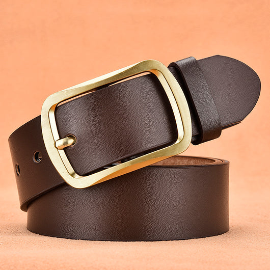 Cinturón de Cuero para Hombre con Hebilla de Pasador - Image 31