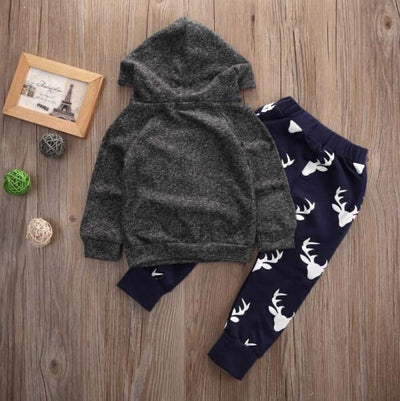 Sudadera de Algodón Negro Clásica