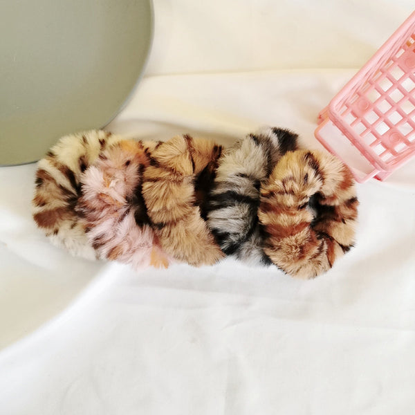 Coletero de Pelo de Visón Leopardo para Otoño e Invierno