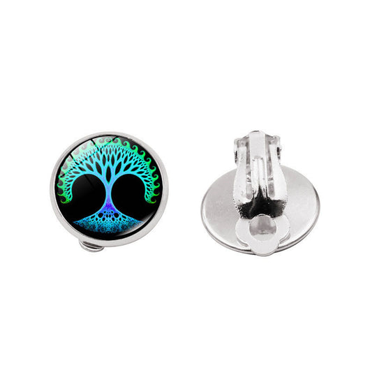 Aretes Árbol de la Vida con Gema Brillante - Image 22