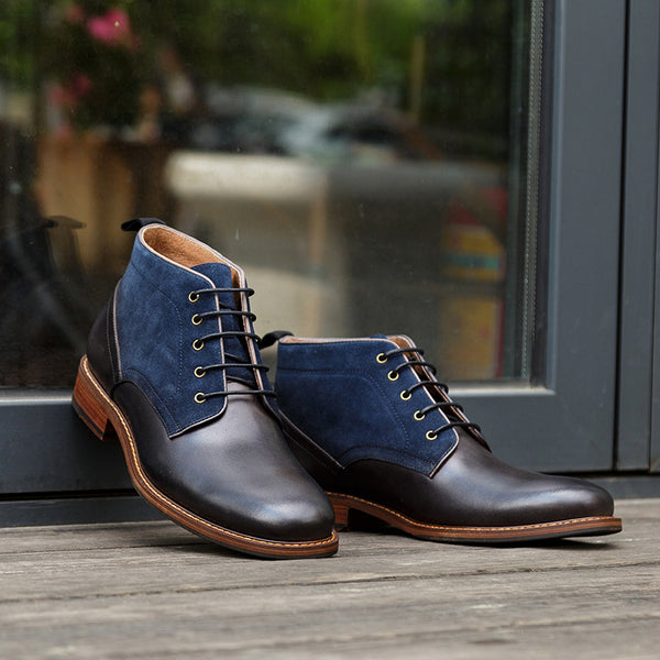 Botas Martin Altas de Cuero Británico para Hombre - Estilo Casual Clásico