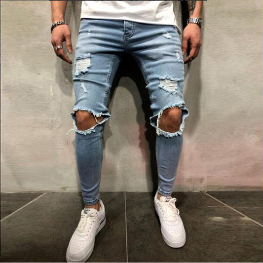 Jeans Rotos Elásticos para Hombre - Image 2