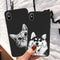 Funda para celular con diseño adorable de gatos, perros y peces