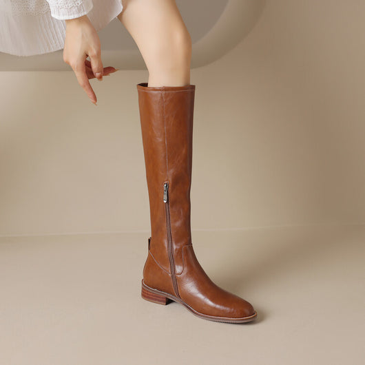 Botas Altas para Mujer con Tacón Medio y Punta Redonda - Image 17