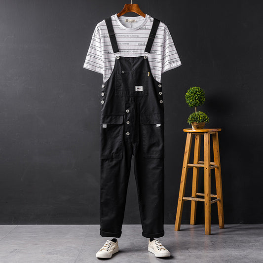 Pantalones Anchos Hip Hop con Tirantes Ajustables