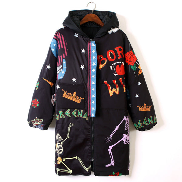 Chaqueta Deportiva Acolchada con Capucha