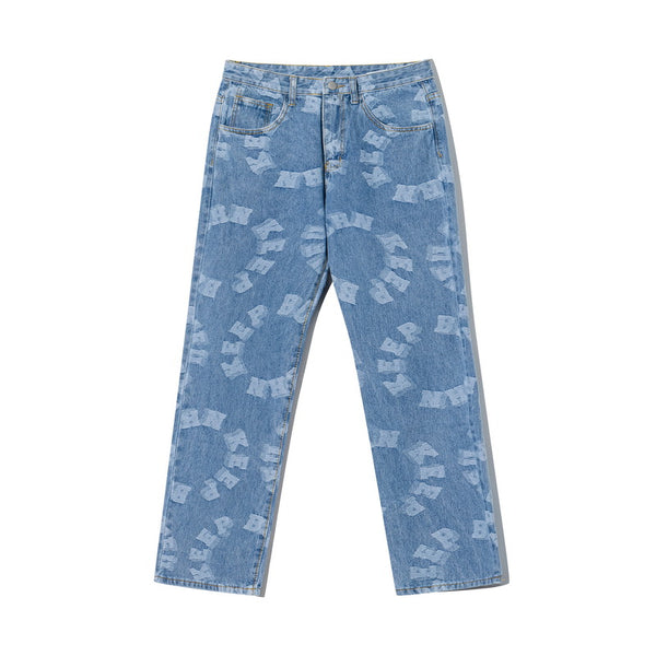 Pantalones Vaqueros Rotos Estilo Retro Vintage