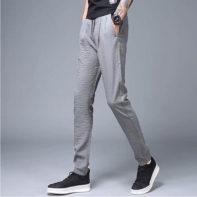 Pantalones Largos de Seda de Hielo para Hombre - Frescos y Cómodos - Image 15
