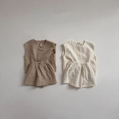 Conjunto de Shorts y Chaleco Transpirable a Juego para Niños - Image 6