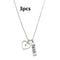 Faith As Pequeño As A Mustard Seed Bangle Bracelets Necklace Steel color Necklace 3pcs