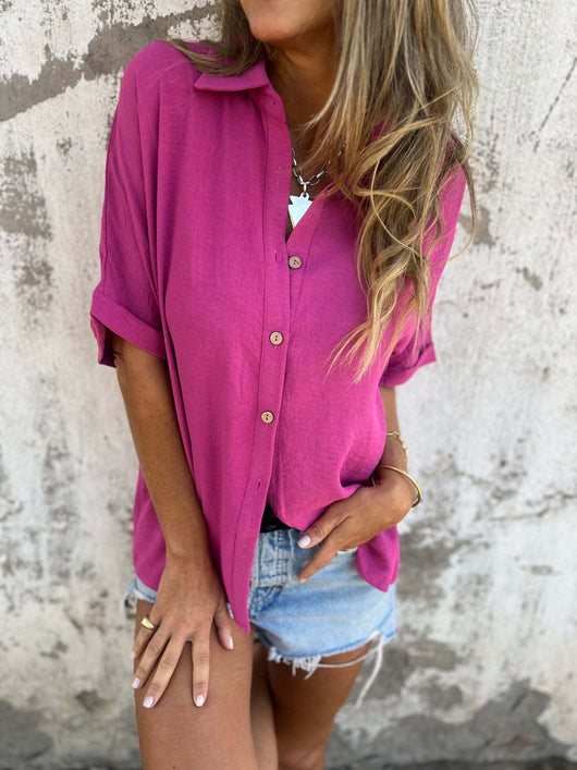 Blusa Casual de Cuello Vuelto para Mujer - Image 15