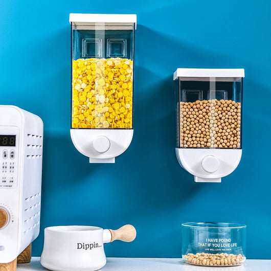 Dispensador de Cereales Montable con Presión Fácil - Contenedor de Almacenamiento de Alimentos - Image 5