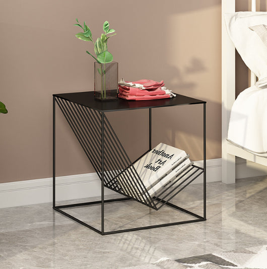 Mesa Auxiliar de Hierro Minimalista para Sofá, Rincón y Mesita de Noche - Image 3