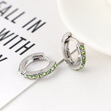 Aretes de Círculo Pequeño con Cristales de Imitación - Diseño Versátil - Image 15