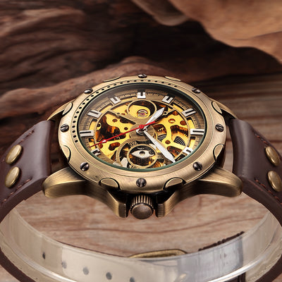 Reloj Automático Steampunk Skeleton para Hombre - Image 4