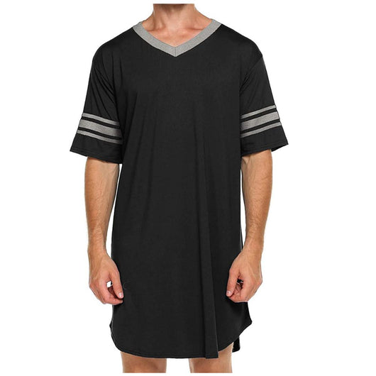 Pijama Corto Cuello V con Detalles en Costuras para Hombre - Image 11