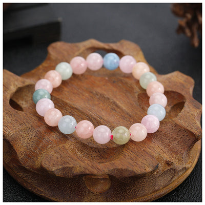 Pulsera de Piedra Morgan Natural con Colores Pastel - Image 5
