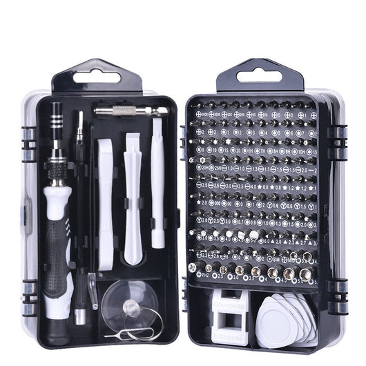 Kit de Destornilladores Profesional 122 en 1 - Compatible iPhone, Android y Computadoras
