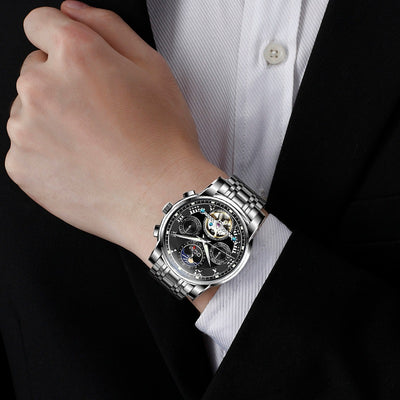 Reloj Mecánico Automático Multifuncional con Esfera Hueca y Luminoso para Hombre - Image 2