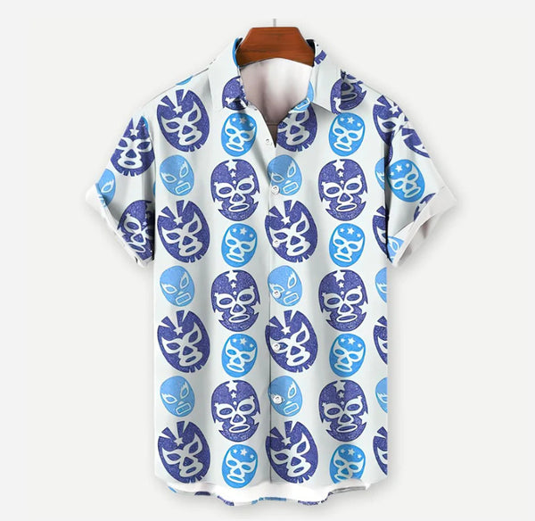 Camisa Hawaiana Estampada para Hombre - Estilo Vacacional Playa