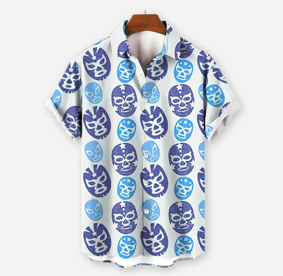 Camisa Hawaiana Estampada para Hombre - Estilo Vacacional Playa