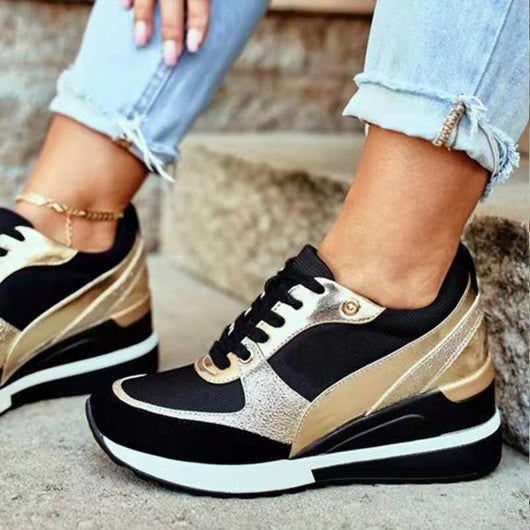 Tenis Plataforma Colorblock con Lentejuelas para Mujer - Image 10