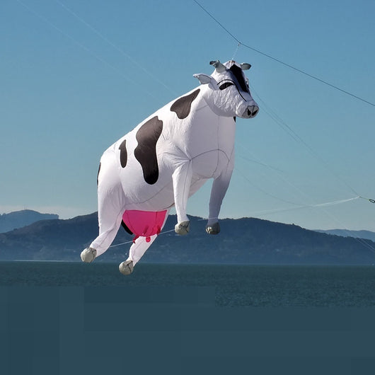 Colgante de Cometa Suave en Tela Nylon Mecánica - Diseño Vaca