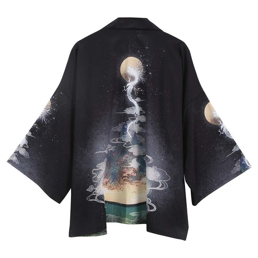 Cardigan Estilo Kimono Japonés con Mangas Tres Cuartos - Image 16