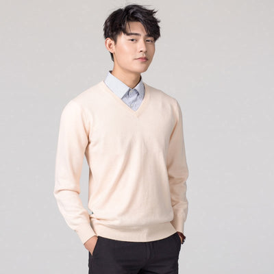 Suéter Holgado de Lana para Hombre - Pullover Casual de Color Sólido - Image 39