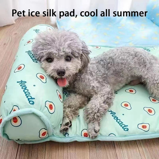 Colchoneta Refrigerante para Perros y Gatos - Cama Fresca Transpirable para Mascotas