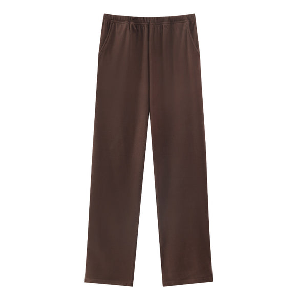 Pantalones de Pijama Holgados en Terciopelo Suave para Hombre - Otoño e Invierno