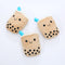 Juguete de Peluche para Perro Forma de Té con Leche Resistente a Mordidas