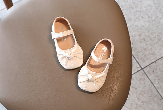 Zapatos de Cuero Infantiles Estilo Colegio Británico con Moño - Image 15