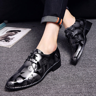 Zapatos de Cuero Brillante para Hombre - Elegancia Formal y Bodas - Image 5