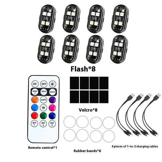 Luz de Advertencia Inalámbrica para Motocicleta con Control Remoto - Image 10