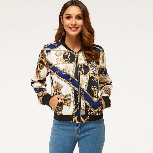 Chaqueta Entallada para Mujer con Cuello de Pie - Image 11