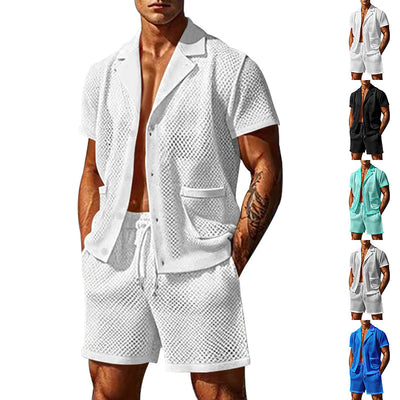 Traje Casual Transpirable de Malla Fresca - Image 22