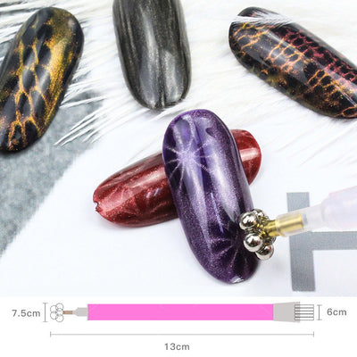 Bolígrafo Magnético Doble Punta con Diseño de Flor de Cerezo para Nail Art - Image 3