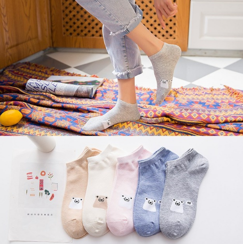 Pack 5 Pares Calcetines Gatos a Rayas para Mujer - Algodón Cómodo y Divertido - Image 11