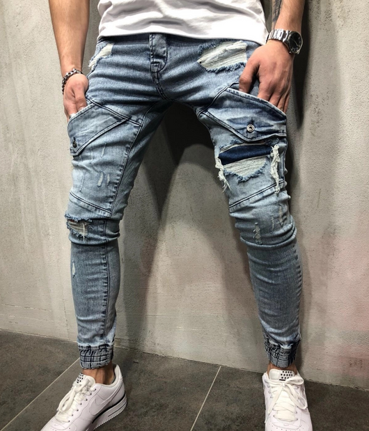 Pantalones Vaqueros Slim Fit Azul Oscuro para Hombre - Corte Moderno - Image 7