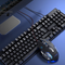 Teclado negro mate + mouse