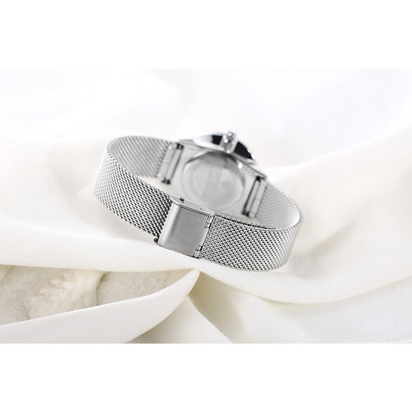 Reloj de Pulsera Mujer Minimalista - Malla Acero Inoxidable, Ultradelgado y Resistente al Agua