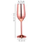 Stainless Steel Champagne Vidrio And Rojo Wine Cup Rose Dorado 220 Ml