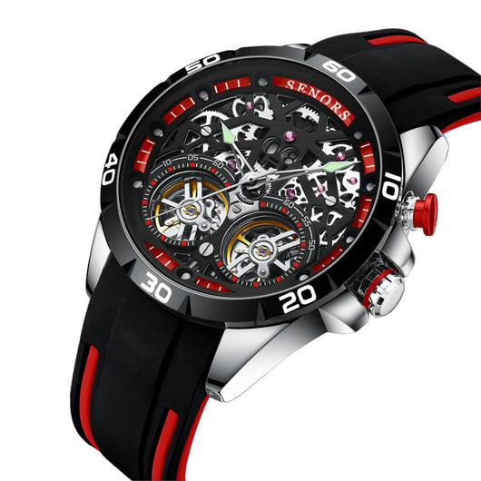 Reloj Mecánico Esqueleto con Doble Tourbillon - Image 9