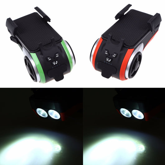 Luz LED Bluetooth para Bicicleta 5 en 1 con Altavoz, Cargador Portátil y Soporte para Teléfono - Image 3