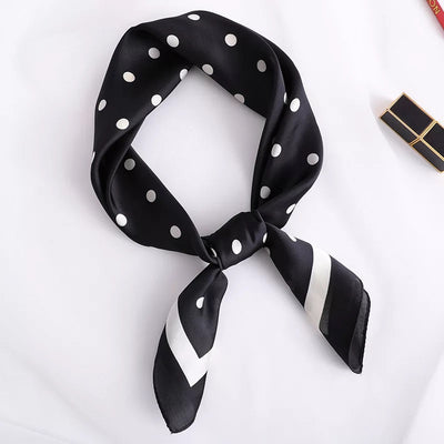 Pañuelo de Seda Satinado con Moño - Accesorio Elegante Multifuncional - Image 24