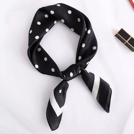 Pañuelo de Seda Satinado con Moño - Accesorio Elegante Multifuncional - Image 24
